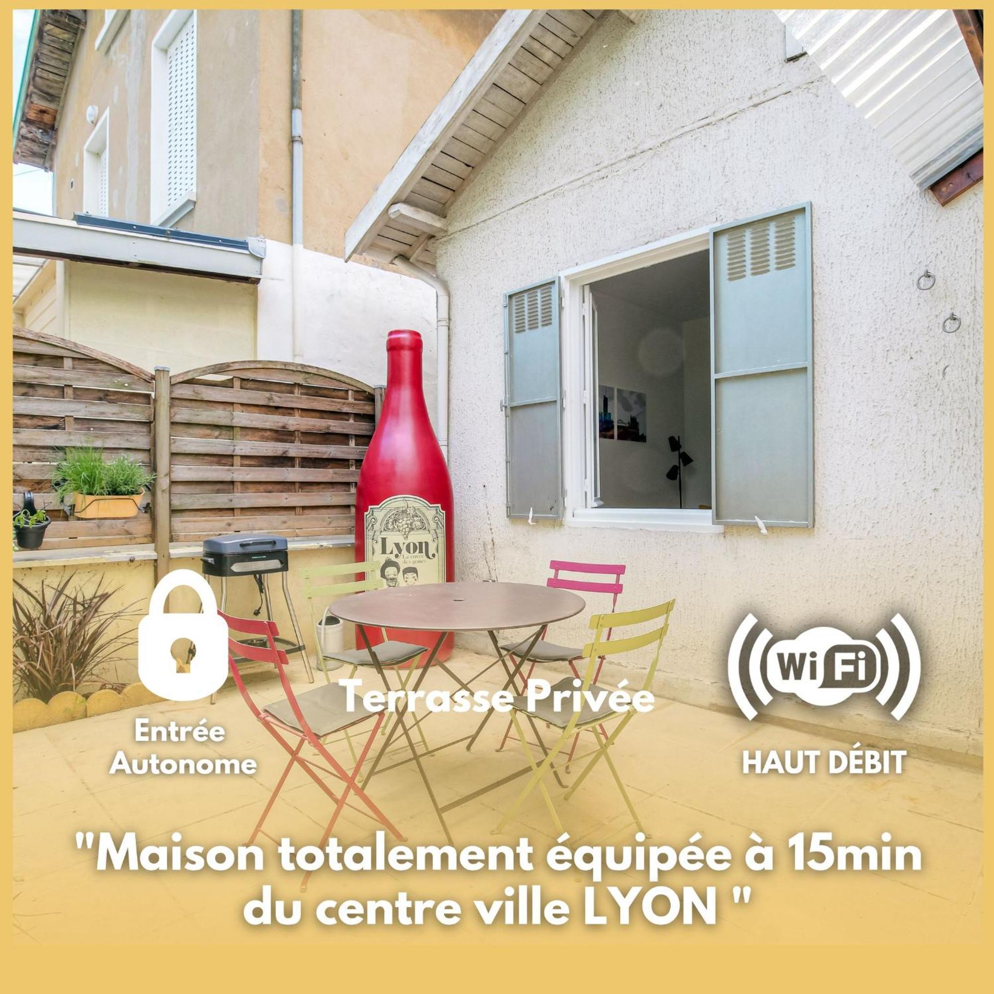 Maison Cosy Avec Terrasse A 15 Minutes De Lyon Et Wifi Rillieux-la-Pape Exterior foto